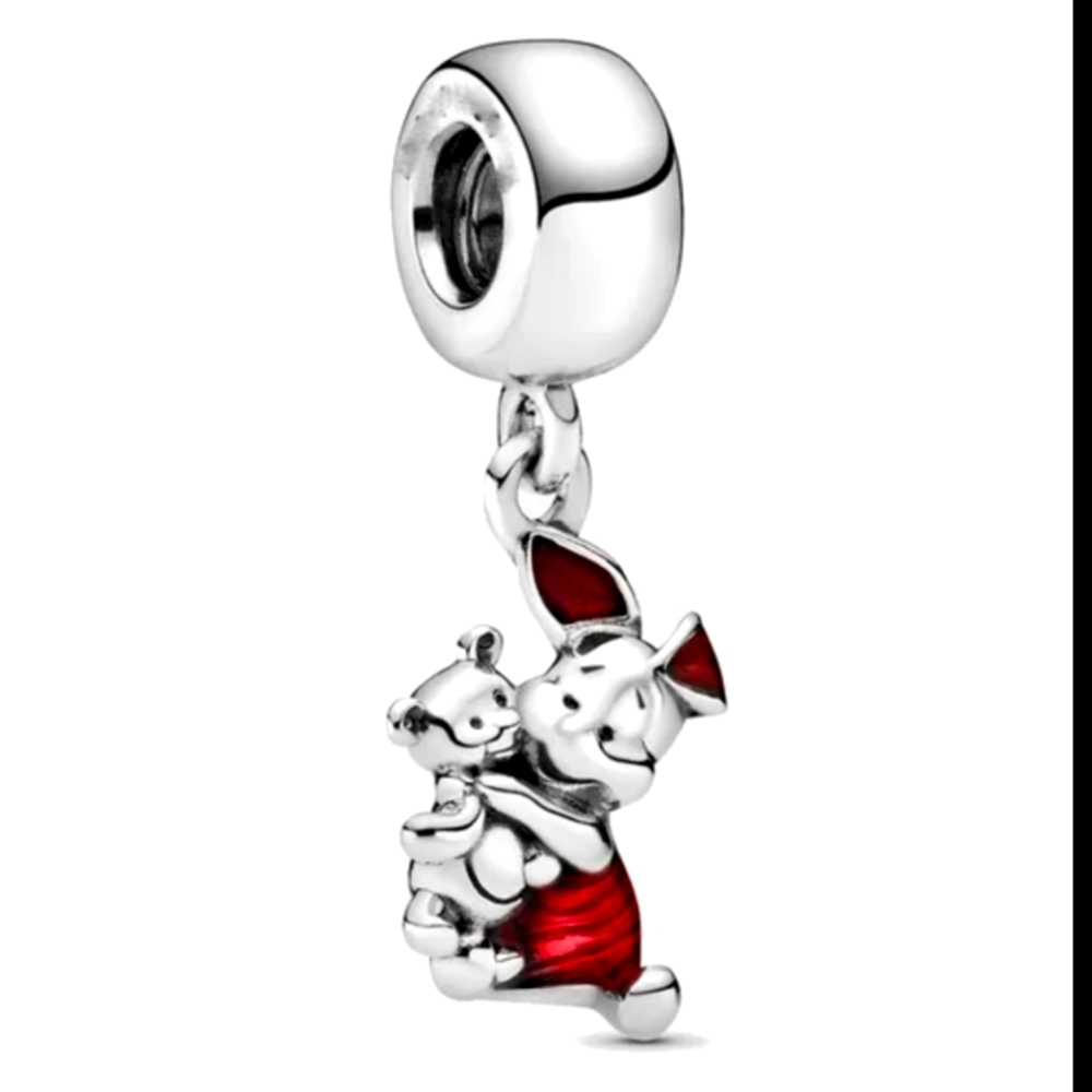 Piglet and teddy charm